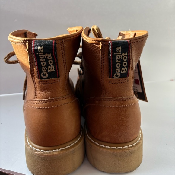 NWT Georgia Boot Men\'s Steel Toe Barracuda Gold Wedge Work Boots Size 9.5 main image 8